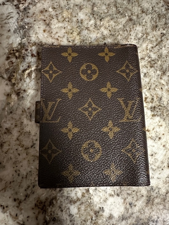 Louis Vuitton Accessories - Louis Vuitton Monogram Snap Notebook Cover in Brown and Gold - PROJECT
